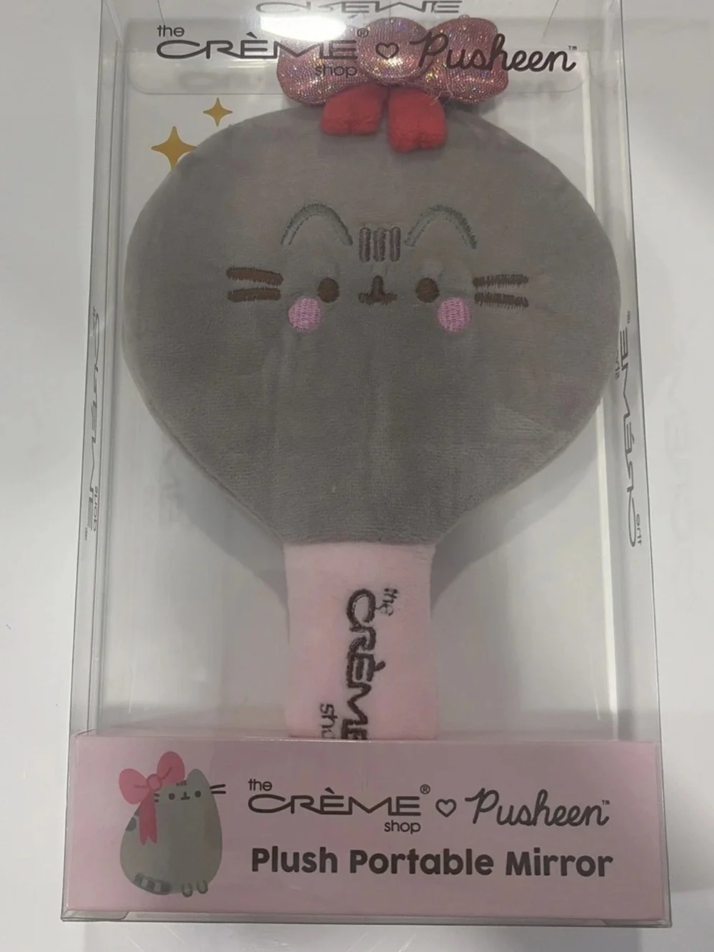The Crème Shop Pusheen Plush Portable Mirror